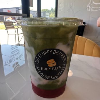 Fluffy Fluffy - Strawberry matcha latte - Coffee & Tea Near Me - Davis, California