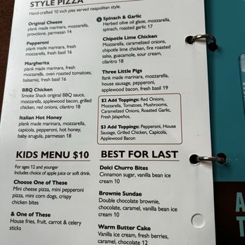 Plank - Menu - Bowling Near Me - Oakland, California
