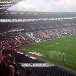 Milton Keynes Dons Football Club - Forest fans celebrating the scoring return of Britt Assombalonga!