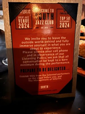 SOUTH Restaurant & Jazz Club by null