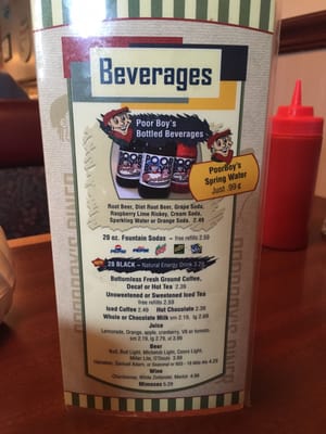 Menu photo 8 Poor Boy’s Diner Londonderry, NH
