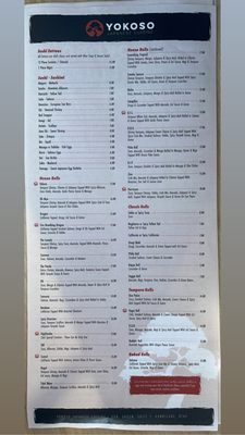 Menu photo 6 Yokoso Hurricane, UT