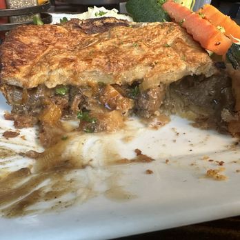 Fibbar MaGees - Guinness Steak Pie, cross section - Irish Pub Near Me - Sunnyvale, California