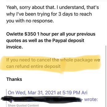 Fun Factory Parties - Jeff lies saying he will refund the entire deposit but only offers me $150 - Party Characters Near Me - Sherman Oaks, California