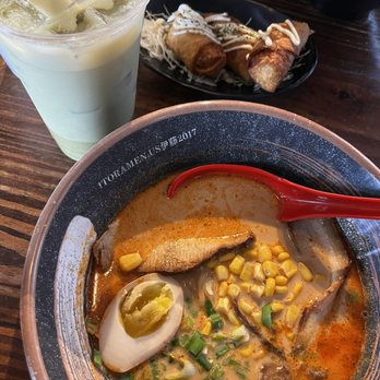 Ito Ramen - Hell Spicy Ramen- Pork Base Sweet Matcha (Green Tea) Large 2 Piece Japan Eggroll - Ramen Near Me - San Antonio, Texas
