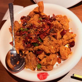 Yu By Sijie - red chili pepper stir fry chicken - Chinese Near Me - Las Vegas, Nevada Yu By Sijie - red chili pepper stir fry chicken - Chinese Near Me - Las Vegas, Nevada