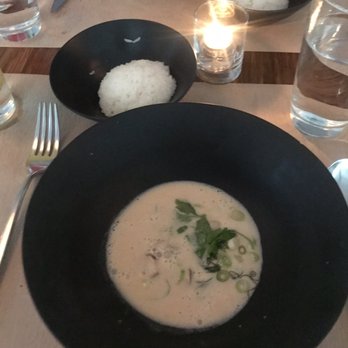 Perry St - Mushroom Coconut Soup - New American Near Me - New York, New York Perry St - Mushroom Coconut Soup - New American Near Me - New York, New York