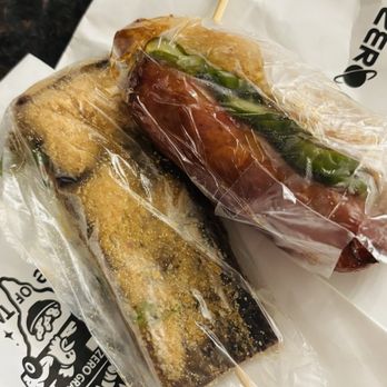 Zero Gravitea - Pork blood rice cake and sausage hug sausage - Food Trucks Near Me - San Gabriel, California