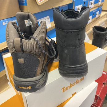 DSW - Comparison Timberline to Wolverine boots (notice the higher coverage on the Wolverine boot) - Shoe Stores Near Me - Mount Prospect, Illinois