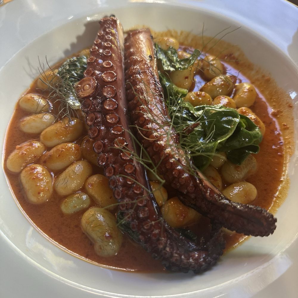 Mentone - Tender octopus with butter beans and an incredible sauce - Italian Near Me - Aptos, California