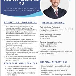 Andrew Messiha, MD - Â Precision Pain Management - Precision Pain Management welcomes Dr. Joshua Barnhill.