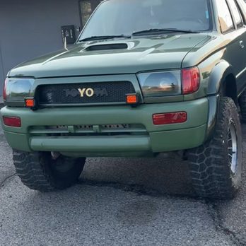 Valley Automotive - Custom 2toneolive green , With orange Kandy painted custom lights. - Body Shops Near Me - Phoenix, Arizona Valley Automotive - Custom 2toneolive green , With orange Kandy painted custom lights. - Body Shops Near Me - Phoenix, Arizona
