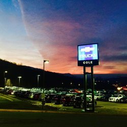 Cole Buick Chevrolet Cadillac GMC - Beautiful sunset over our new vehicle selection!