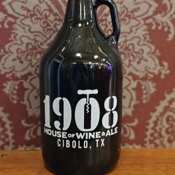 1908 House of Wine & Ale - Logo Growlers for sangria or beer
