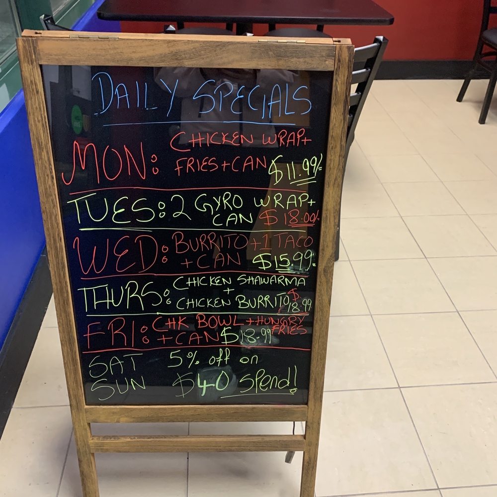 Mexicana Kitchen - Specials sign - Mexican Near Me - Ajax, Ontario Mexicana Kitchen - Specials sign - Mexican Near Me - Ajax, Ontario