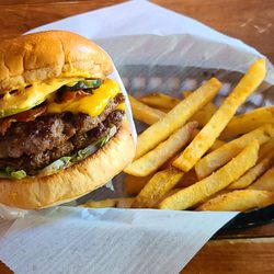 Killer Burger Downtown Eugene - Killer Burger Basic - lunch special double meat. Great price too!