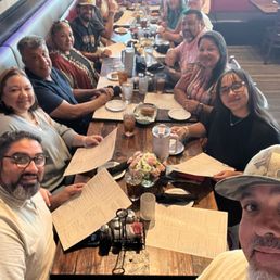 Our big family celebrating the birthday girl at Verona Italian Restaurant