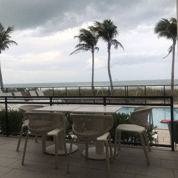 Drift Kitchen & Bar - Hutchinson Shores Resort - Ocean view from dining table - Seafood Near Me - Jensen Beach, Florida