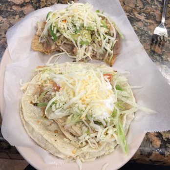 Tony's Burrito Mex - Chicken taco and tostada (with avocado) - Breakfast & Brunch Near Me - Chicago, Illinois Tony's Burrito Mex - Chicken taco and tostada (with avocado) - Breakfast & Brunch Near Me - Chicago, Illinois