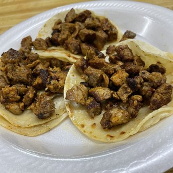 Tortas Ahogadas Guadalajara - Al Pastor Tacos... fresh tortillas & toppings bar (not shown is available) - Mexican Near Me - Chandler, Arizona