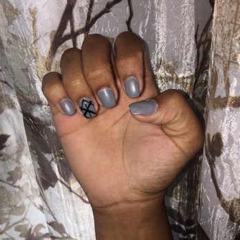 Hidden Beauty Salon - Matte gel with design - Hair Salons Near Me - Bronx, New York Hidden Beauty Salon - Matte gel with design - Hair Salons Near Me - Bronx, New York