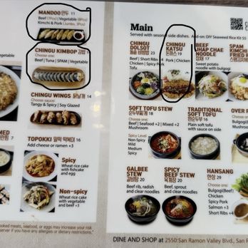 Chingu Superette - Menu-Circled items we had - Korean Near Me - San Ramon, California
