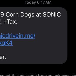 Text for .99¢ corn dog that they won't do Text for .99¢ corn dog that they won't do