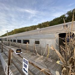 Potomac Eagle Scenic Railroad - Decorated for autumn
