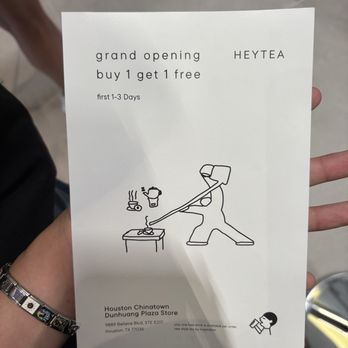 Heytea - menu - Tea Rooms Near Me - Houston, Texas