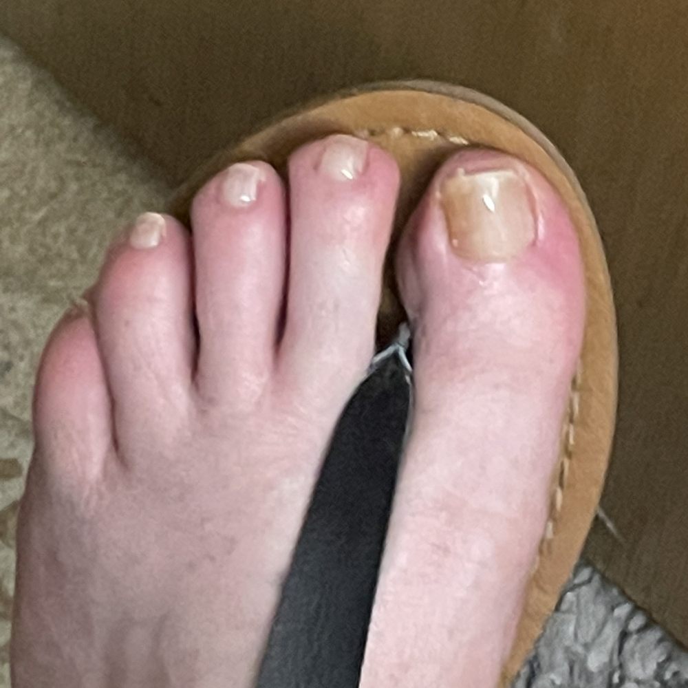 Leann's Nails - Completed pedicure... $45 for this?? - Nail Salons Near Me - Alameda, California