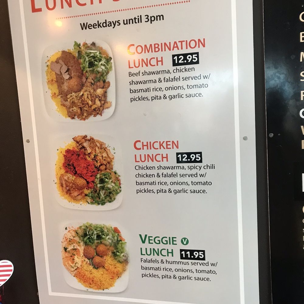 a menu for lunch specials a menu for lunch specials