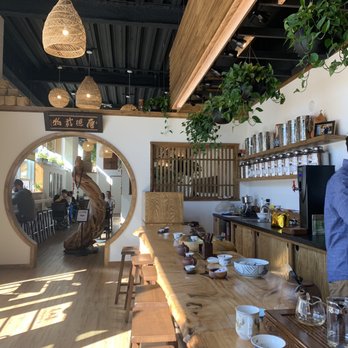 High Climate Tea - Sampling area leading to the lounge area. - Tea Rooms Near Me - Asheville, North Carolina