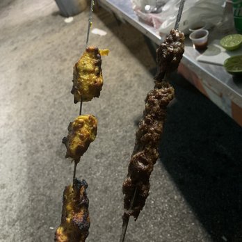 Al Hawi Grill - several skewers of food - Food Trucks Near Me - Houston, Texas