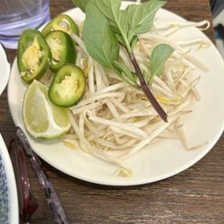 Pho Bar - Pho fixings.