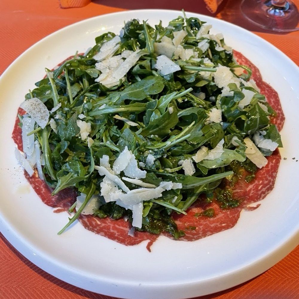 Sinatra - Carpaccio di Manzo ( very special with salsa verde on the filet) - Italian Near Me - Las Vegas, Nevada Sinatra - Carpaccio di Manzo ( very special with salsa verde on the filet) - Italian Near Me - Las Vegas, Nevada