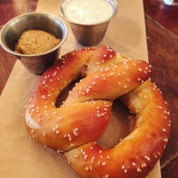 Tavern Hall - Pretzel with dips - New American Near Me - Bellevue, Washington Tavern Hall - Pretzel with dips - New American Near Me - Bellevue, Washington