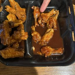 Little small Wings drove 15 mins to get there then waited 20 mins for the order Little small Wings drove 15 mins to get there then waited 20 mins for the order