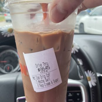 Dunkin' - I ordered a medium caramel iced  Iced Coffee - Coffee & Tea Near Me - Tomball, Texas