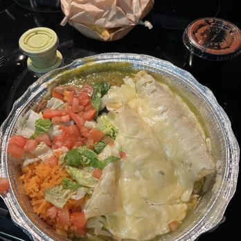 Taqueria Mexicano Grill - Enchiladas Verdes - Shredded Chicken - Mexican Near Me - Belton, Texas