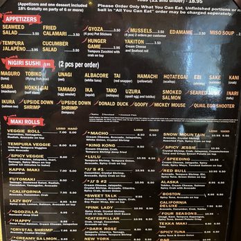 JJ Sushi - Lunch menu - Sushi Bars Near Me - Sparks, Nevada JJ Sushi - Lunch menu - Sushi Bars Near Me - Sparks, Nevada