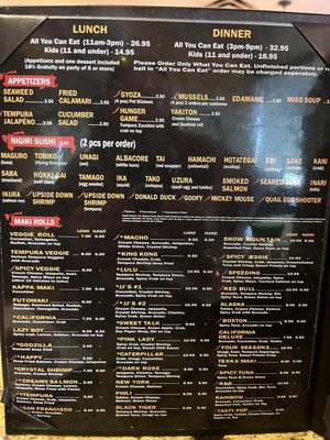 Menu photo 1 JJ Sushi Sparks, NV Menu photo 1 JJ Sushi Sparks, NV