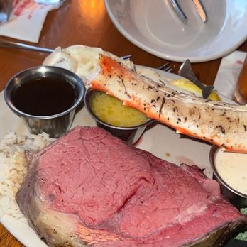 Captain Jack's - Prime Rib with Alaskan King Crab - Seafood Near Me - Sunset Beach, California