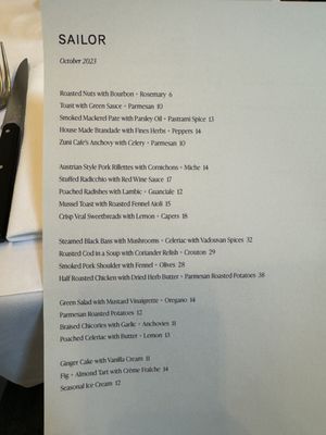 Menu photo 8 Sailor Brooklyn, NY