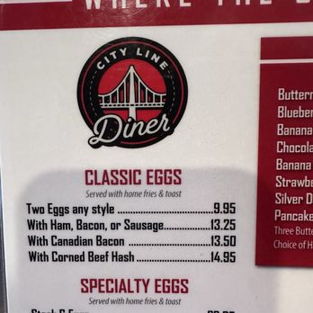 City Line Diner - Crazy expansive menu - Breakfast & Brunch Near Me - Poughkeepsie, New York