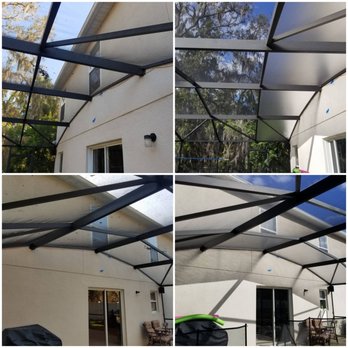 Central Florida Rescreen Machines - Full top and Fl-Glass add Before and After - Door Sales/Installation Near Me Central Florida Rescreen Machines - Full top and Fl-Glass add Before and After - Door Sales/Installation Near Me