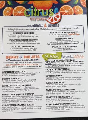 Menu photo 1 Citrus the Diner Denver, NC Menu photo 1 Citrus the Diner Denver, NC