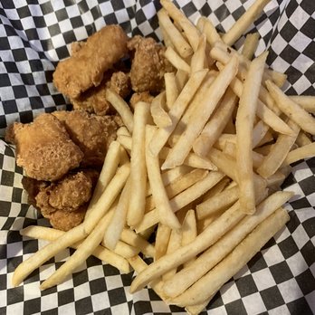 Silver Spur Restaurant - Popcorn chicken. Looked dry but juicy and tasty inside. Fries were okay - Bars Near Me - Troy, Montana
