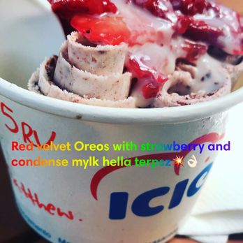 ICICLES - Red velvet Oreo blast - Ice Cream & Frozen Yogurt Near Me - San Jose, California