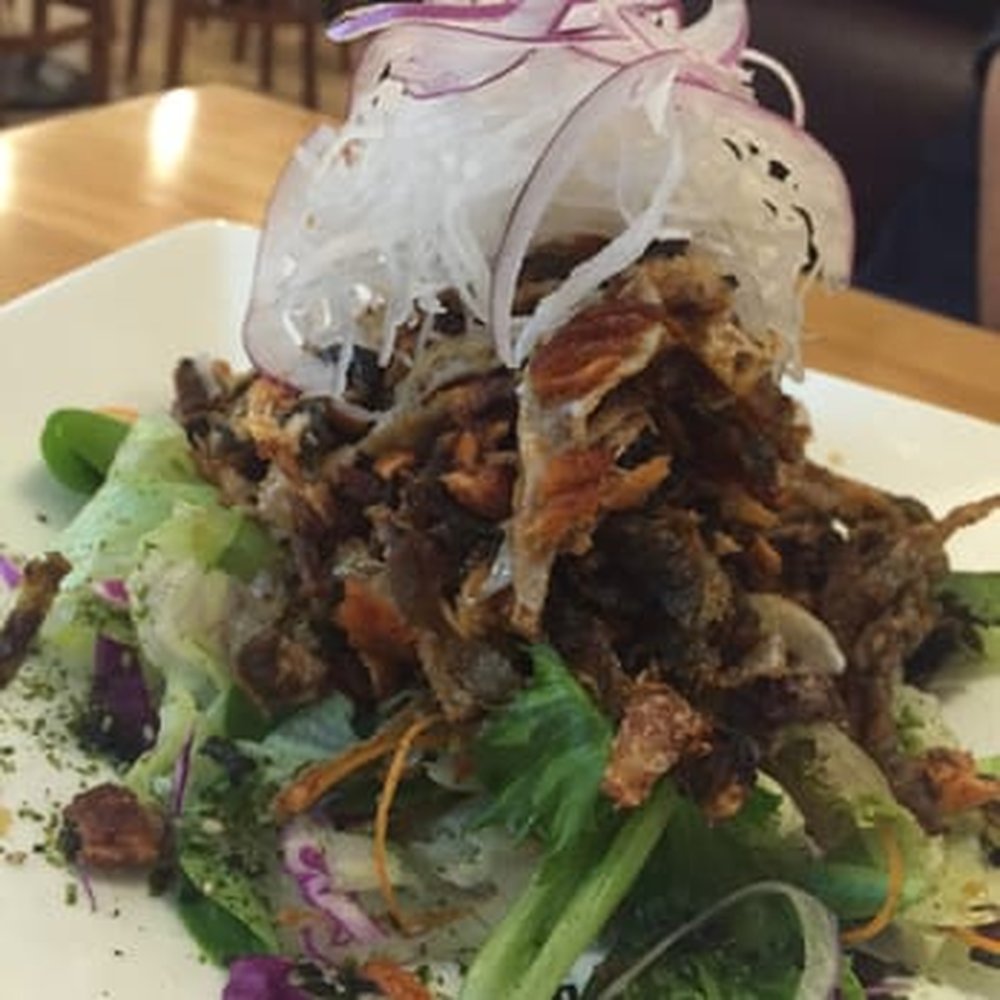 Salmon skin salad I thought I would get Salmon skin salad I thought I would get