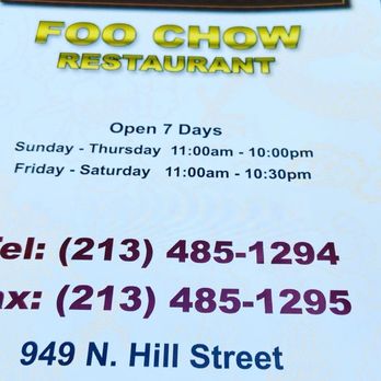 Foo Chow Restaurant - Chinese Near Me - Los Angeles, California
